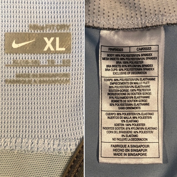 Nike FIT Light Blue Keyhole Racerback Active Tank - Picture 5 of 5